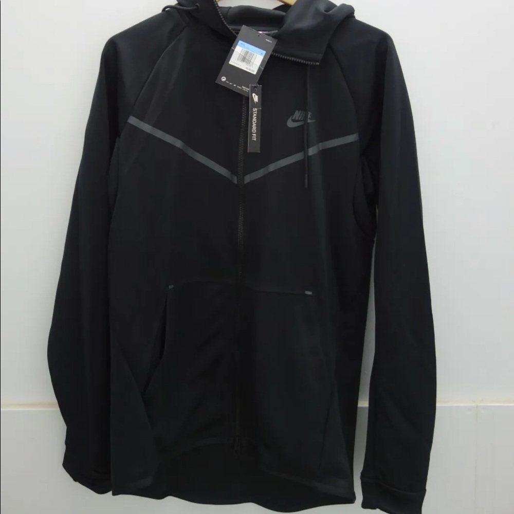 Black Nike Tech Hooded Zip-Up